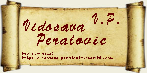 Vidosava Peralović vizit kartica